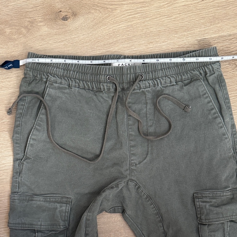 PacSun Olive Cargo Pants for Men - Picture 7 of 9